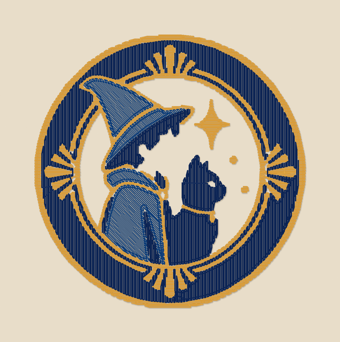 Stitch preview of version 11. Deco badge